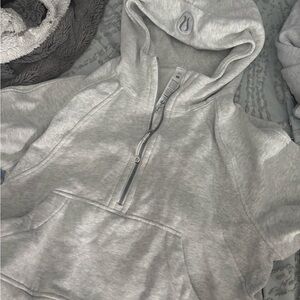 lululemon athletica Gray Crew Neck Sweater